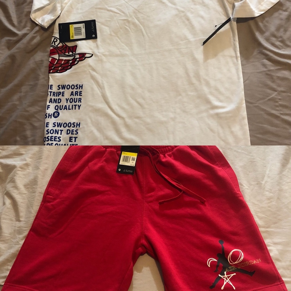 Air Jordan Shirt & Shorts set. Size small